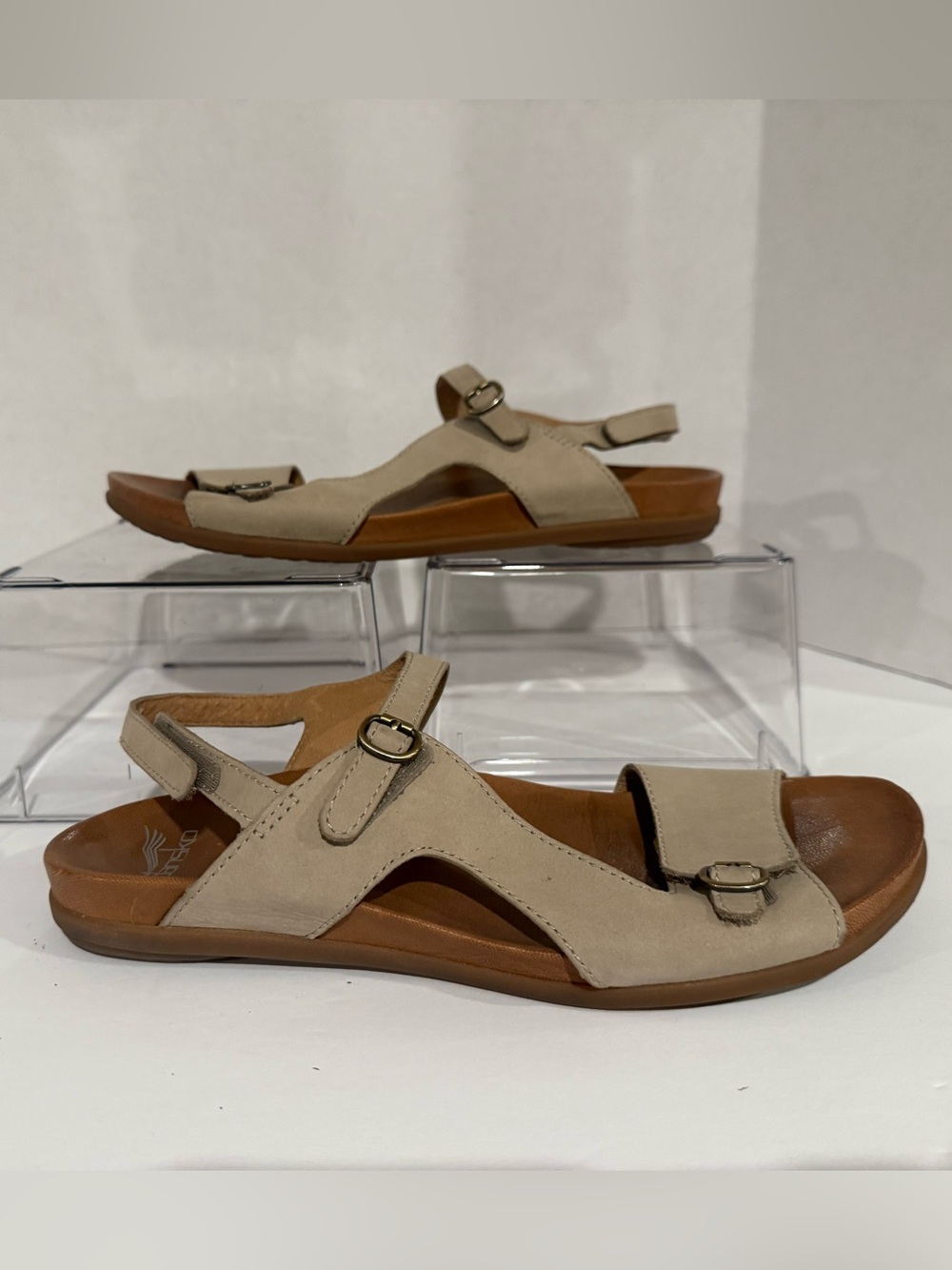 Dansko NEW Jordyn Slingback Sandals Size 40 (9.5 - 10) Leather Adjustable Flat